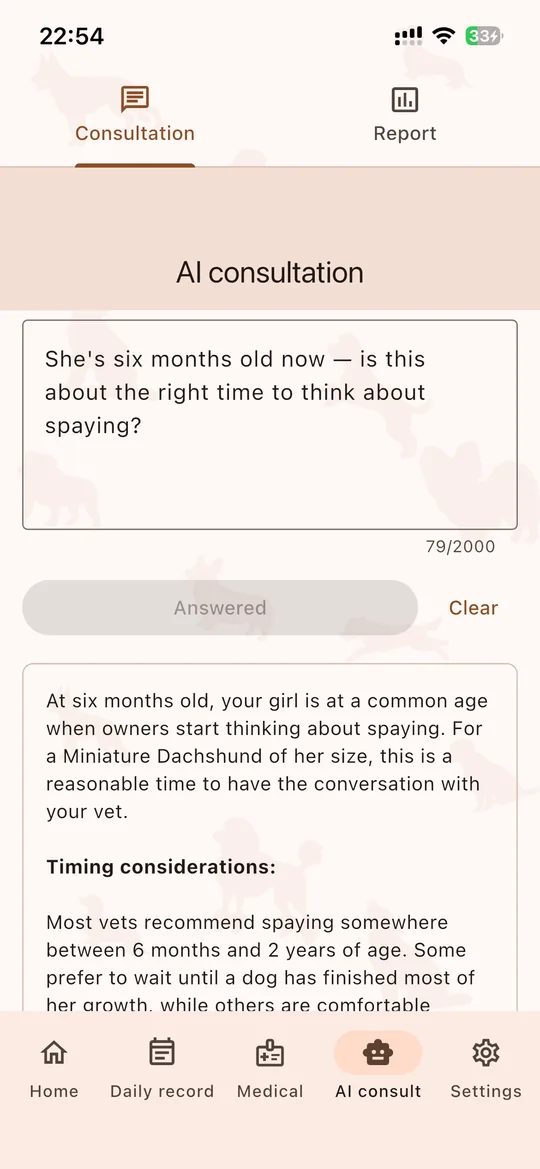 AI consultation